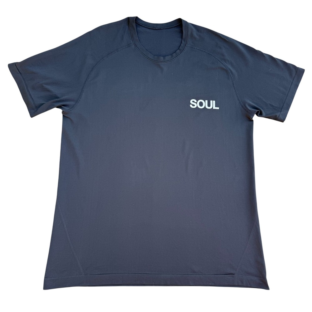 Lululemon Soul XL T-Shirt Mens Black Short Sleeve Athletic‎ Training Gym Workout
